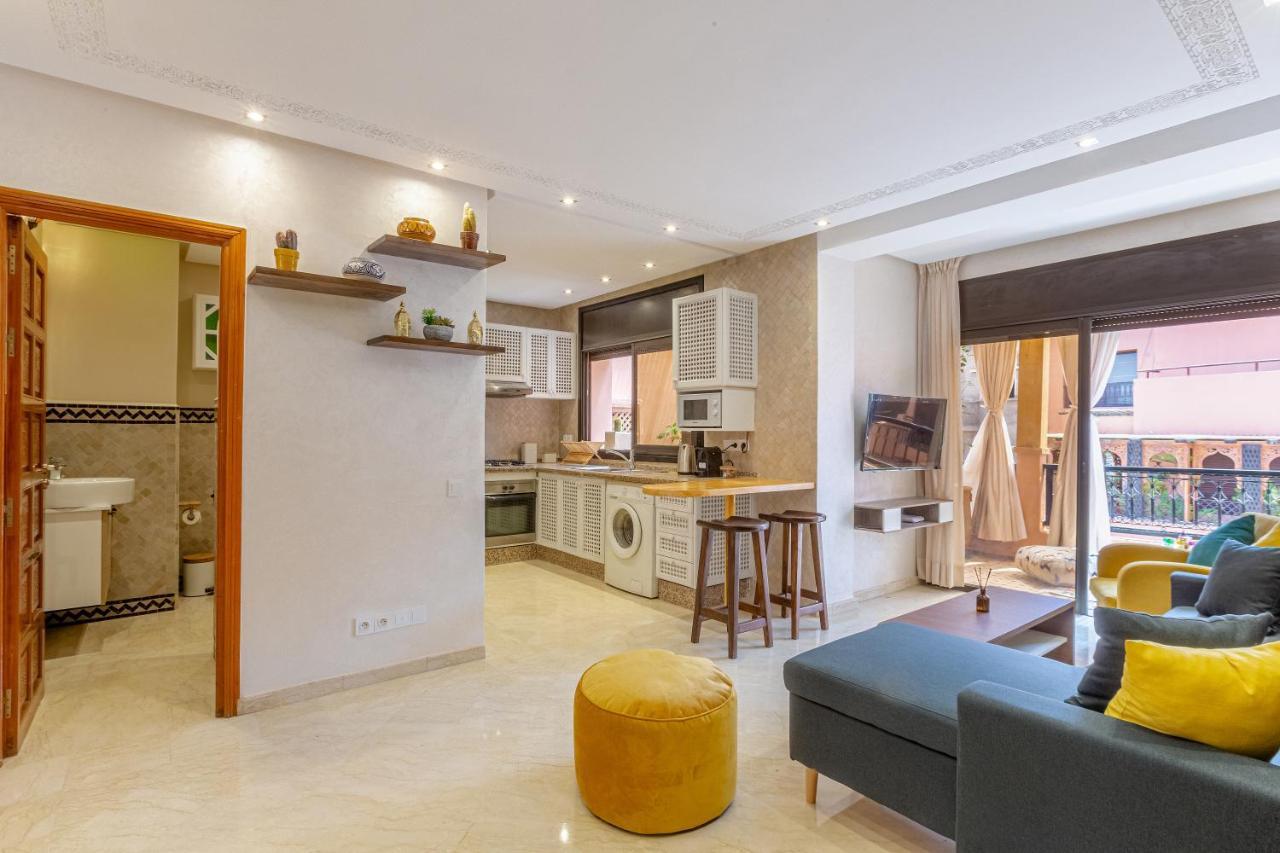 Le Palmier - Appartement Authentique A Gueliz Marraquexe Exterior foto