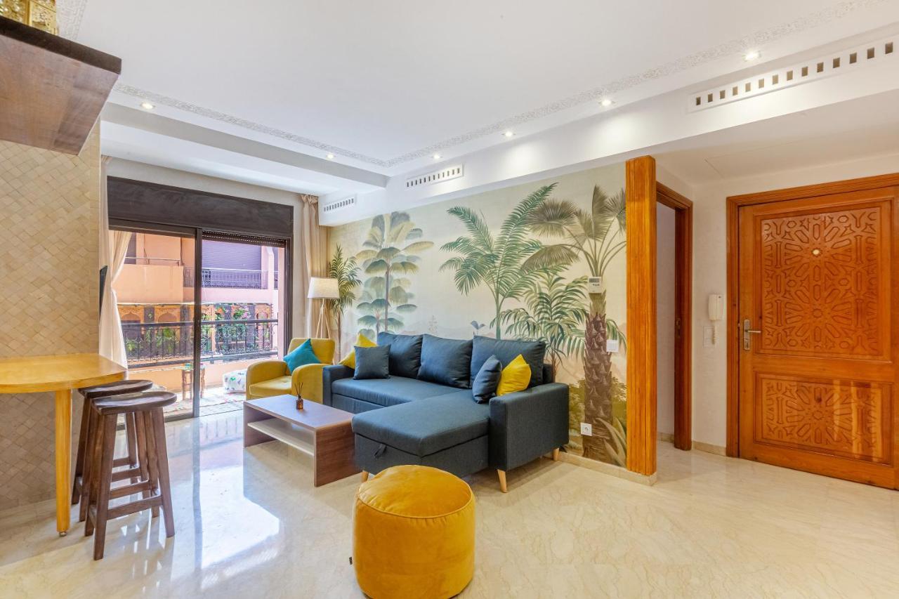 Le Palmier - Appartement Authentique A Gueliz Marraquexe Exterior foto