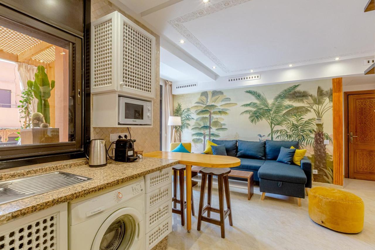 Le Palmier - Appartement Authentique A Gueliz Marraquexe Exterior foto