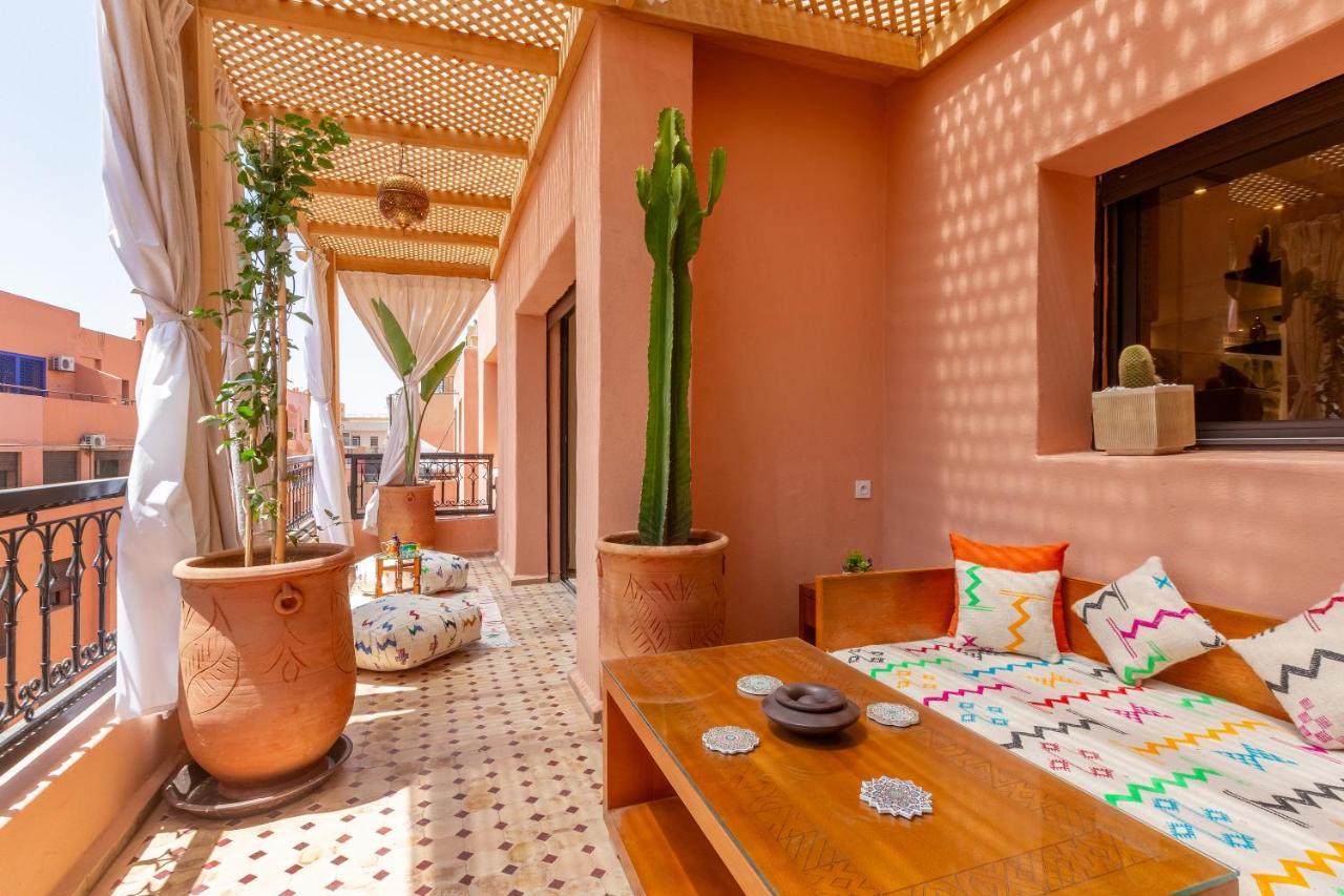 Le Palmier - Appartement Authentique A Gueliz Marraquexe Exterior foto