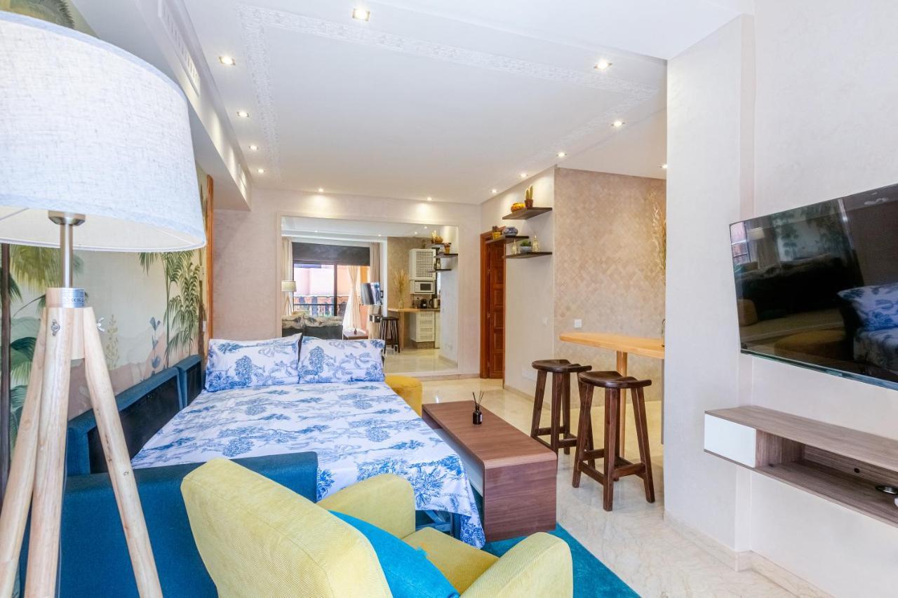 Le Palmier - Appartement Authentique A Gueliz Marraquexe Exterior foto